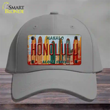 Honolulu Surfboards Hawaii State Novelty License Plate Hat Cotton / Gray