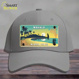 Mahalo Pineapple Hawaii Blank State Novelty License Plate Hat Cotton / Gray