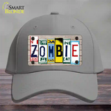 Zombie License Plate Art Wood Novelty License Plate Hat Cotton / Gray