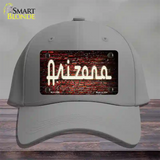 Arizona Neon Brick Novelty License Plate Hat Cotton / Gray