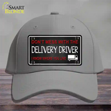 Dont Mess With Delivery Driver Novelty License Plate Hat Cotton / Gray