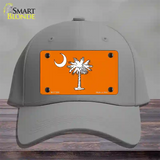 South Carolina Flag Orange Novelty License Plate Hat Cotton / Gray