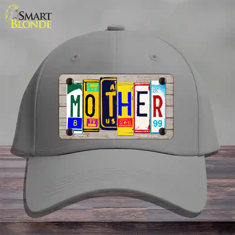 Mother Wood License Plate Art Novelty License Plate Hat Cotton / Gray