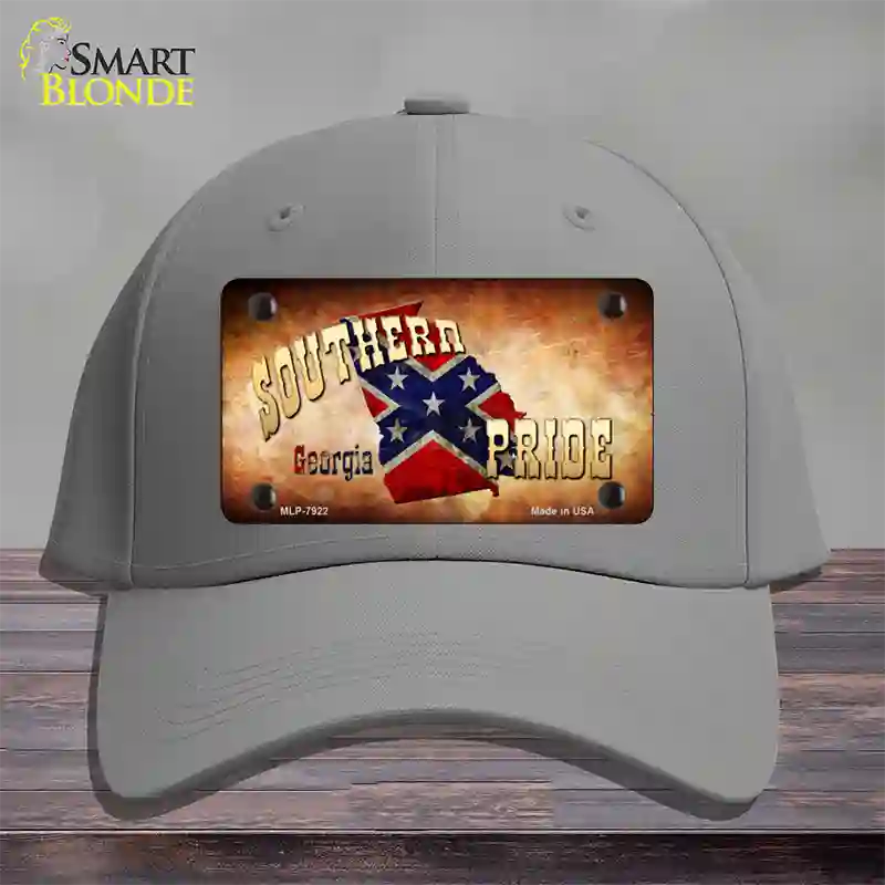 Southern Pride Georgia Novelty License Plate Hat Cotton / Gray