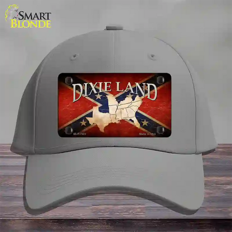 Dixie Land Novelty License Plate Hat Cotton / Gray