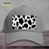 Cow Print Novelty License Plate Hat Cotton / Gray