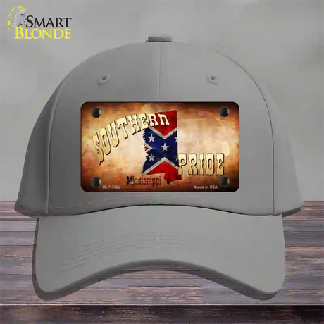 Southern Pride Mississippi Novelty License Plate Hat Cotton / Gray