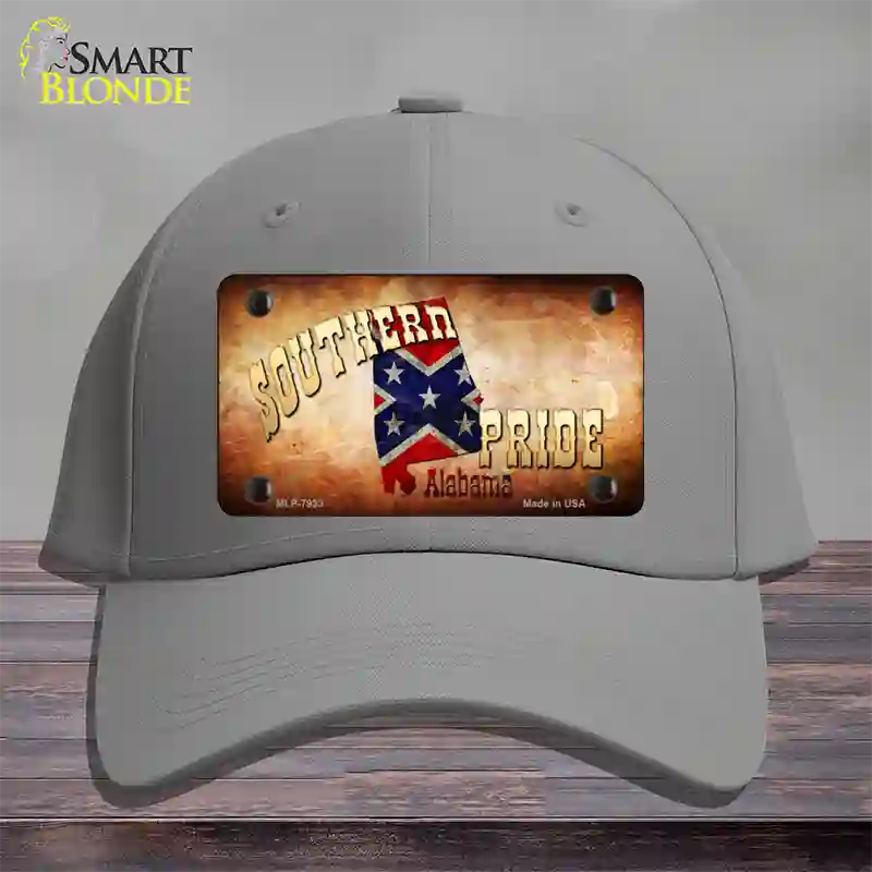 Southern Pride Alabama Novelty License Plate Hat Cotton / Gray