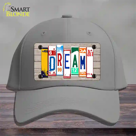 Dream Wood License Plate Art Novelty License Plate Hat Cotton / Gray