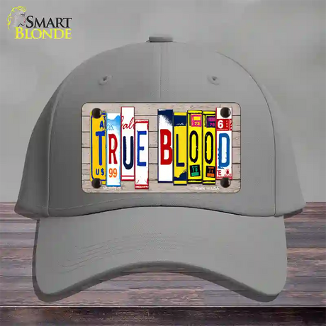 True Blood Wood License Plate Art Novelty License Plate Hat Cotton / Gray