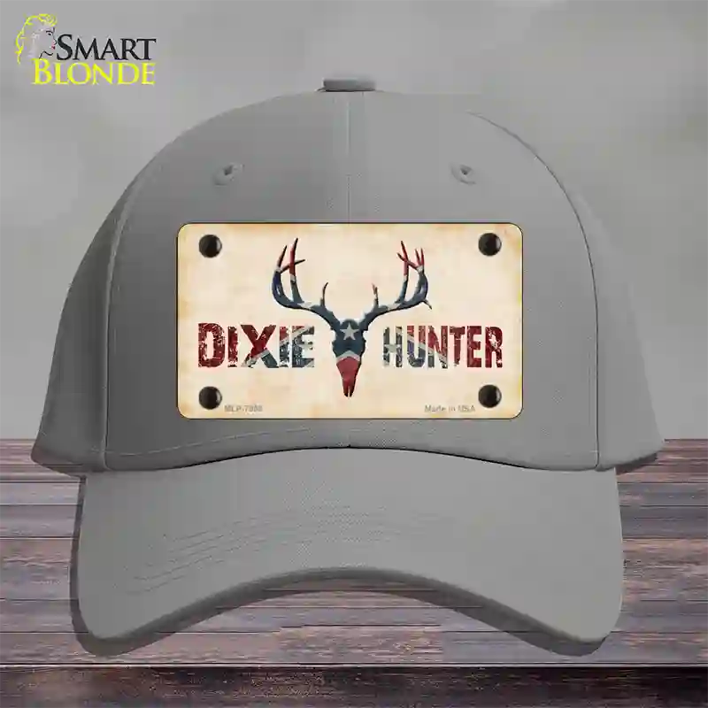 Dixie Hunter Novelty License Plate Hat Cotton / Gray