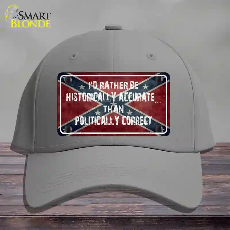 Historically Accurate Novelty License Plate Hat Cotton / Gray