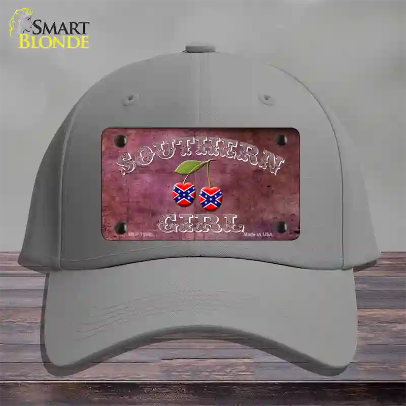 Southern Girl Novelty License Plate Hat Cotton / Gray