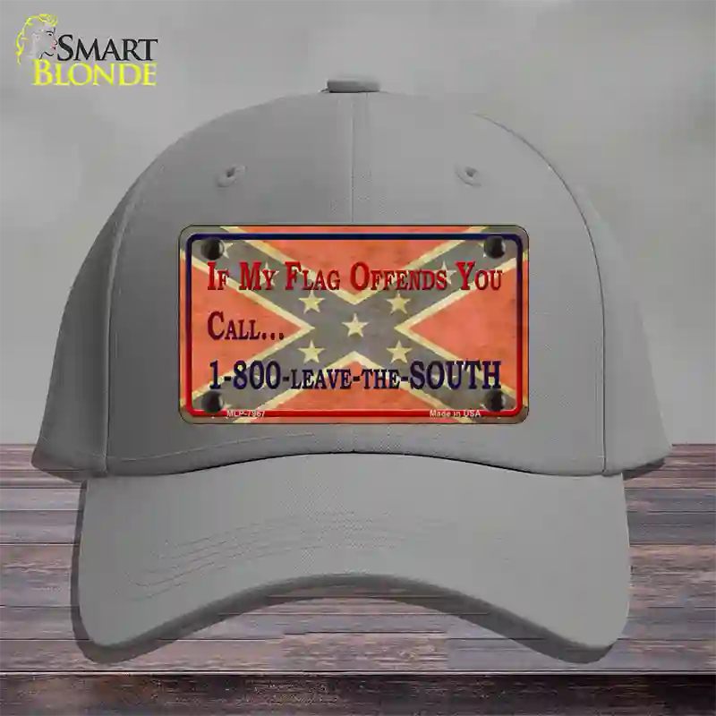 Leave The South Novelty License Plate Hat Cotton / Gray