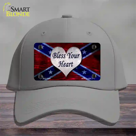 Bless Your Heart Novelty License Plate Hat Cotton / Gray