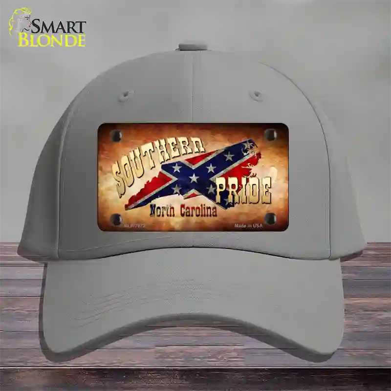 Southern Pride North Carolina Novelty License Plate Hat Cotton / Gray