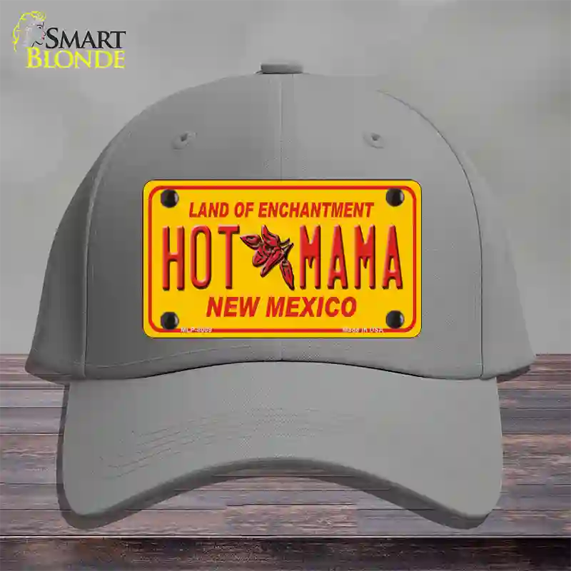 New Mexico Hot Mama Novelty License Plate Hat Cotton / Gray