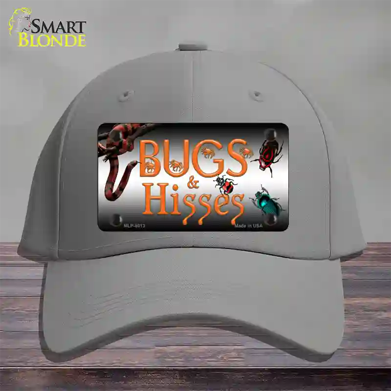 Bugs & Hisses Novelty License Plate Hat Cotton / Gray