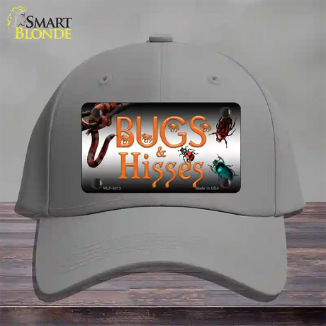 Bugs & Hisses Novelty License Plate Hat Cotton / Gray