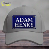 Adam Henry Novelty License Plate Hat Cotton / Gray