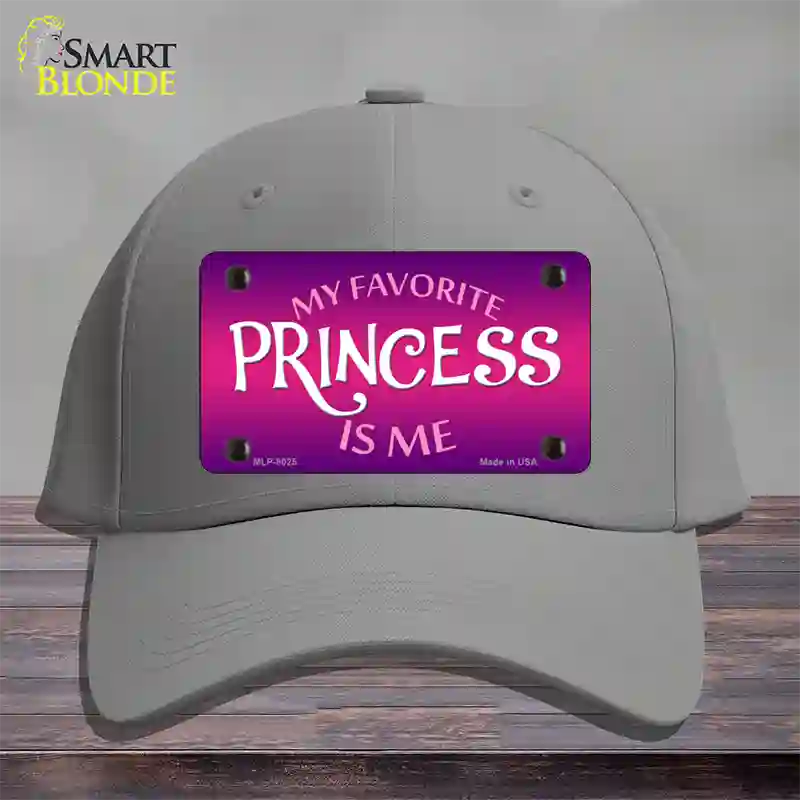 My Favorite Princess Is Me Novelty License Plate Hat Cotton / Gray