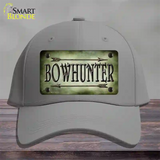 Bowhunter Novelty License Plate Hat Cotton / Gray