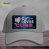 This Girl Loves Her Cubs Novelty License Plate Hat Cotton / Gray