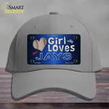 This Girl Loves Her Jays Novelty License Plate Hat Cotton / Gray