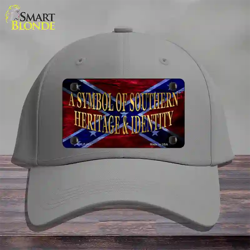 Symbol Of Southern Heritage Novelty License Plate Hat Cotton / Gray