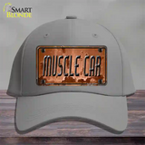 Muscle Car Novelty License Plate Hat Cotton / Gray