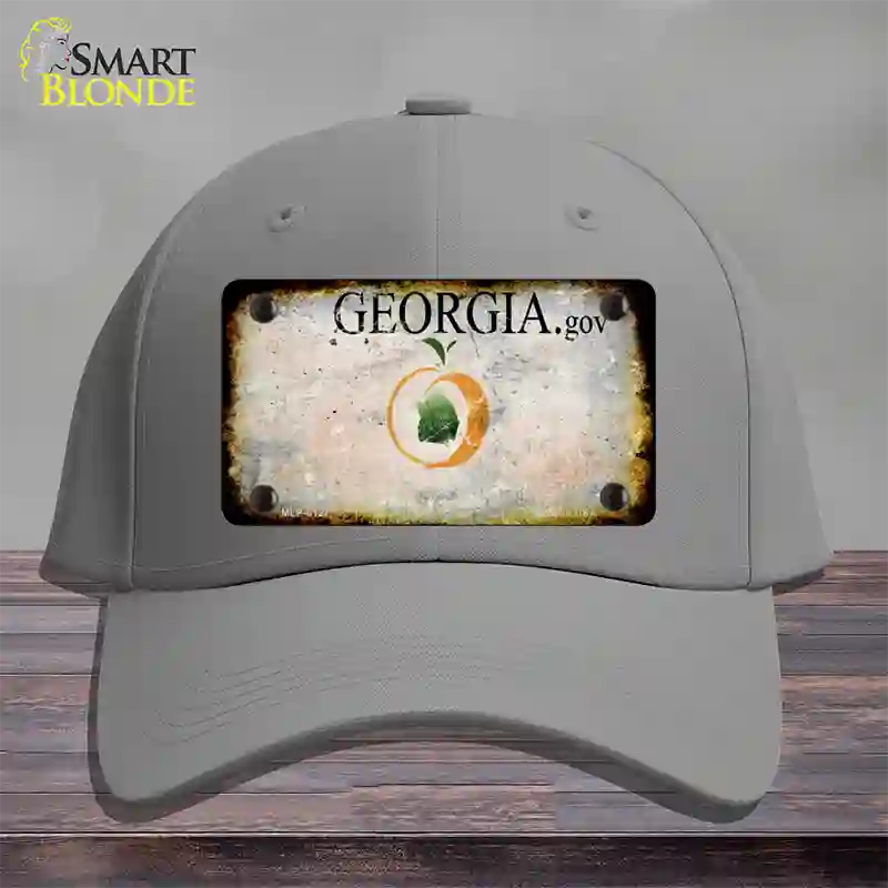 Georgia Rusty Blank Novelty License Plate Hat Cotton / Gray