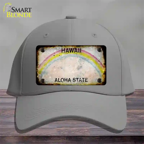 Hawaii Rusty Blank Novelty License Plate Hat Cotton / Gray