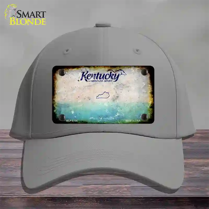 Kentucky Rusty Blank Novelty License Plate Hat Cotton / Gray