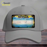 Nevada Rusty Blank Novelty License Plate Hat Cotton / Gray