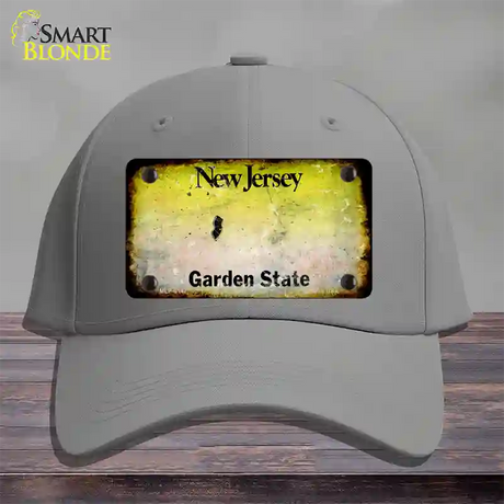 New Jersey Rusty Blank Novelty License Plate Hat Cotton / Gray