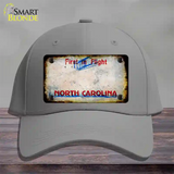 North Carolina Rusty Blank Novelty License Plate Hat Cotton / Gray