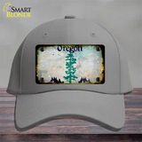 Oregon Rusty Blank Novelty License Plate Hat Cotton / Gray