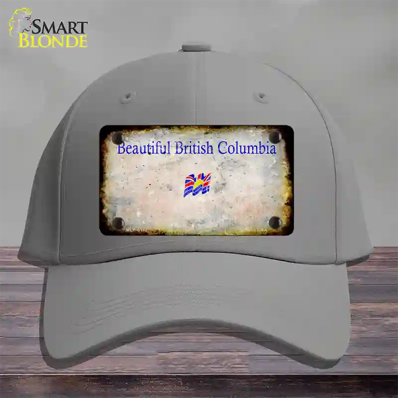 British Columbia Rusty Blank Novelty License Plate Hat Cotton / Gray