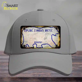 Nunavut Rusty Blank Novelty License Plate Hat Cotton / Gray