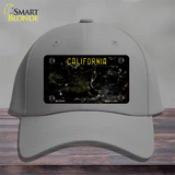 California Black Rusty Blank Novelty License Plate Hat Cotton / Gray