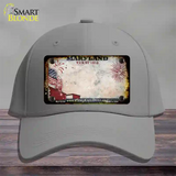 Maryland War of 1812 Rusty Blank Novelty License Plate Hat Cotton / Gray