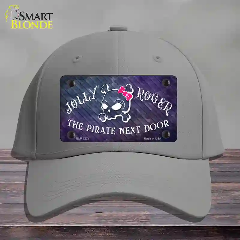 The Pirate Next Door Novelty License Plate Hat Cotton / Gray