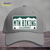 Mtn Biking Colorado Novelty License Plate Hat Cotton / Gray