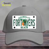 Fort Myers Beach Novelty License Plate Hat Cotton / Gray