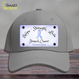 Stomach Ribbon Novelty License Plate Hat Cotton / Gray