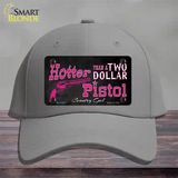 Two Dollar Pistol Novelty License Plate Hat Cotton / Gray