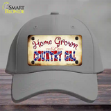 Home Grown Country Gal Novelty License Plate Hat Cotton / Gray