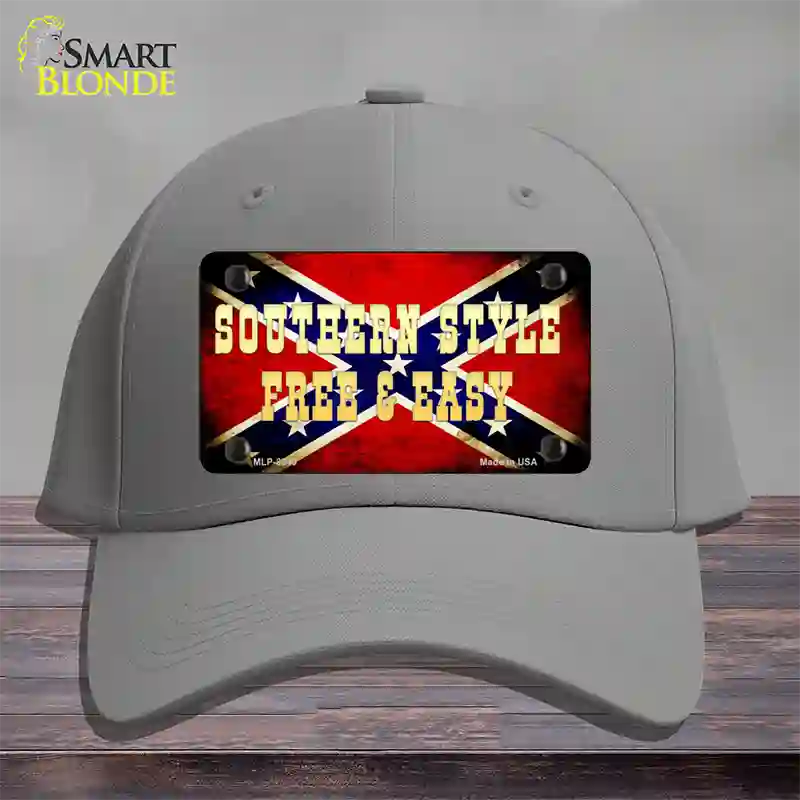 Southern Style Novelty License Plate Hat Cotton / Gray