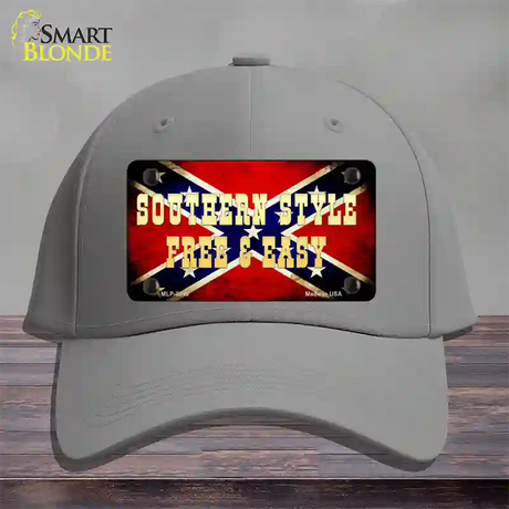 Southern Style Novelty License Plate Hat Cotton / Gray