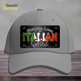 Everyone Loves An Italian Girl Novelty License Plate Hat Cotton / Gray